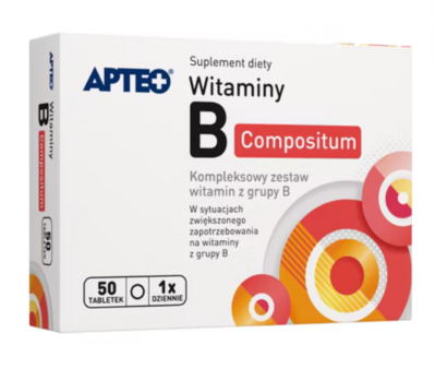 Witaminy B Compositum APTEO, 50 tabletek powlekanych